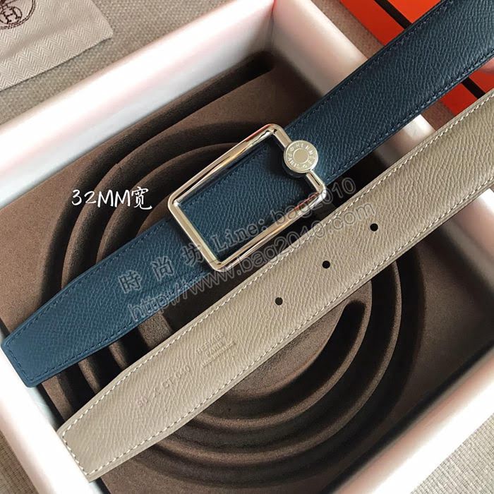 HERMES皮帶 OSCAR BUCKLE 雙面小牛皮 雙面皮帶 愛馬仕男士腰帶  hgh1904